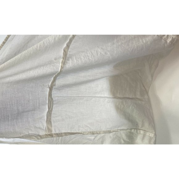 Antique Intricate Lace Textile Cotton Tablecloth Skirt Bedskirt 48x68 - 26 drop - Picture 6 of 9